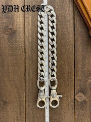 Gothic Biker Wallet Chain Silver Tone Jeans Pants Chain 15.7in【ZKWCN40】
