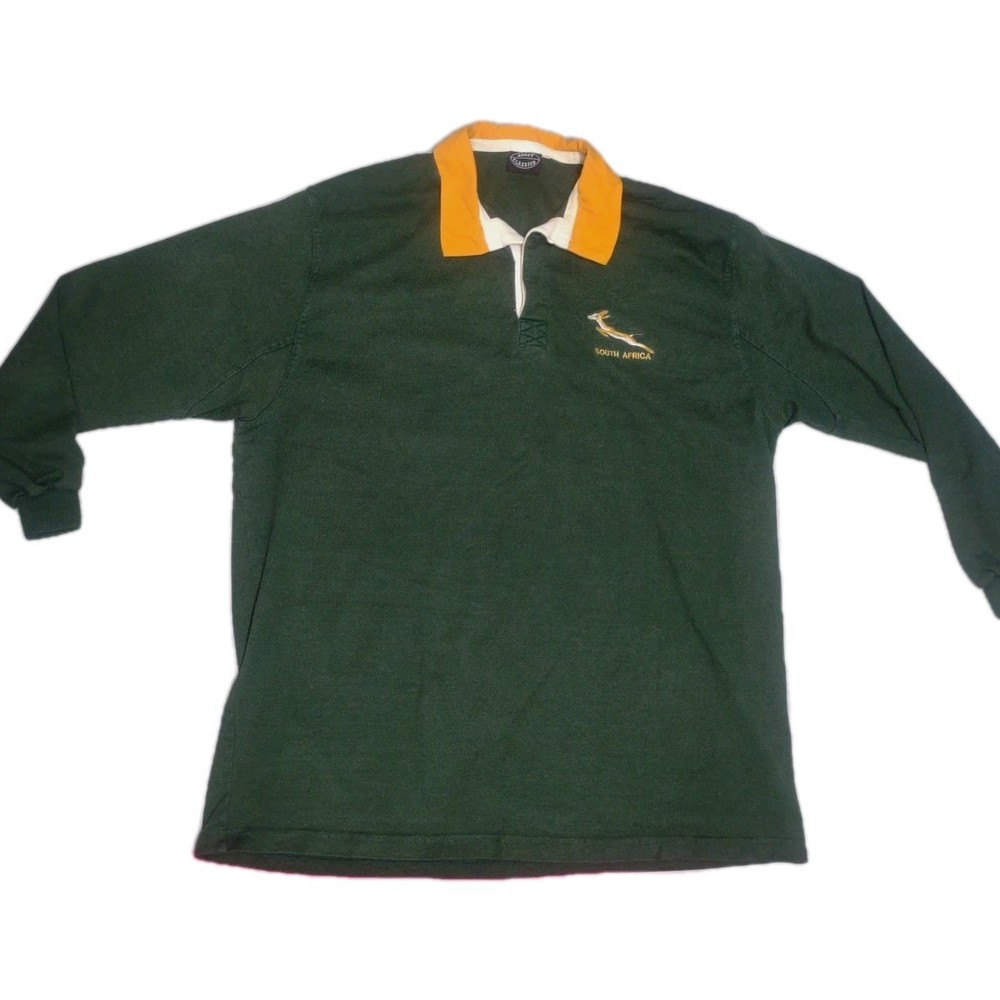 South Africa Springboks Rugby Men’s XXXL Long Sleeve Vintage 80’s World Champs