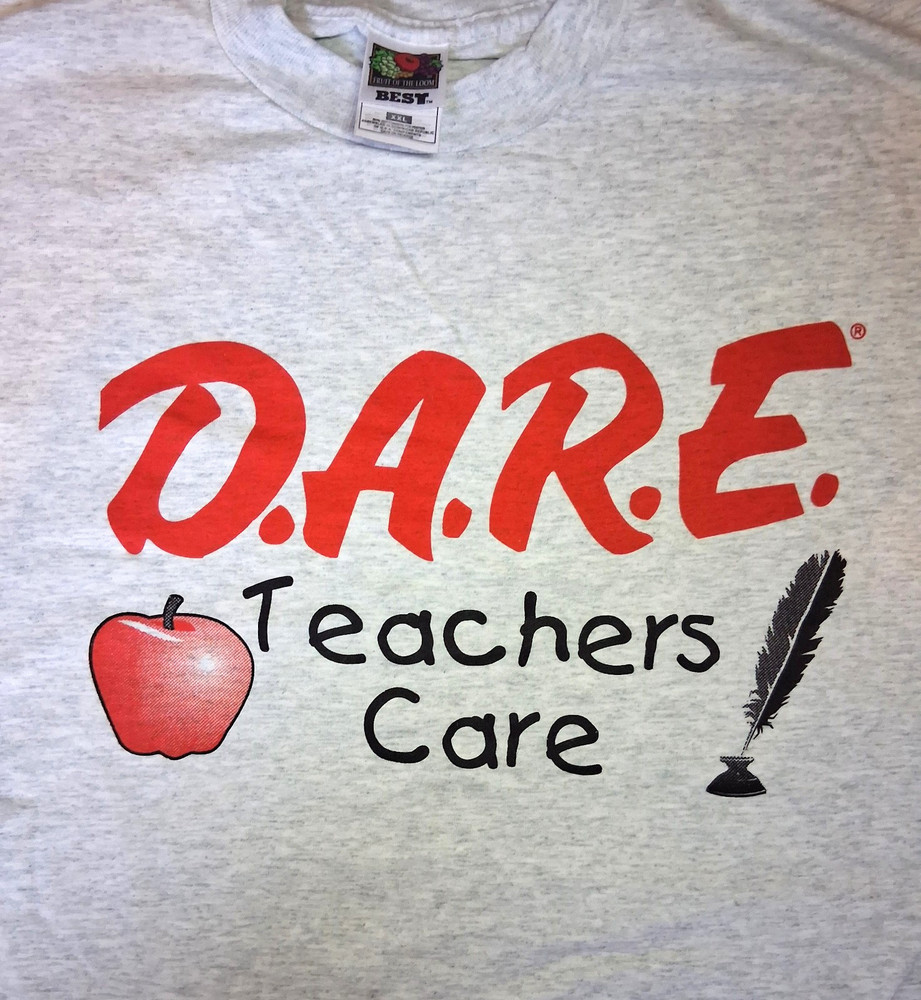 D.A.R.E. Teachers Care T-Shirt – Sixe XXL – NEW – FREE Tracked US Shipping!
