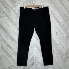 Tailor Vintage Canaan Slim Fit Pants Mens Size 38×32 Black Stretch Waist