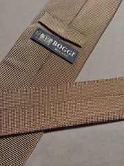 Boggi Milano – Solid Color Silk Jacquard Tie Made in Italy