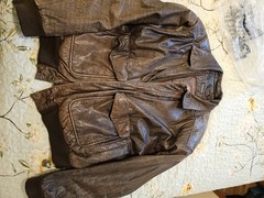 Vintage Wilsons Adventure Bound Leather Bomber Jacket Size Large