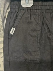 DKNY Size 4T Set Of 3, Plaid Blue Vest/ Black Pants/ Grey Long Sleeve Printed