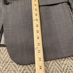 Jos A Bank 44L Long Nailhead Worsted Wool Mens Blazer Sport Coat Jacket