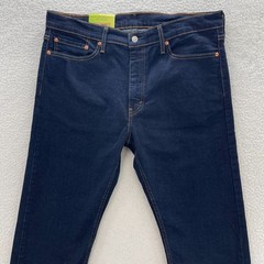 Levis 513 Jeans Mens 36×32 Blue Slim Straight Dark Wash Indigo Preppy Grunge