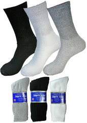 3-6 Pairs Diabetic Crew Circulatory Socks Health Mens Cotton 9-11 10-13 13-15