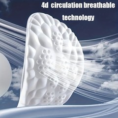 4D Mugwort Insoles Odor-Eliminating Antibacterial Comfortable Athletic Insoles