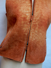 Burberry Prorsum Runway Vintage Shearling Babbage Vest Italy Size 6 EUC