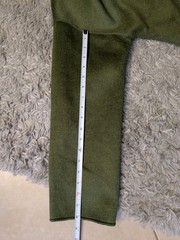 Yansi Fugel Long Green or Black Reversible Wool & Angora Belted Wrap Coat sz M