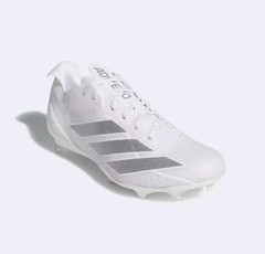 adidas Adizero Electric IE6286 Football Cleats White silver sz 8