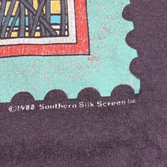 Vintage 80s DELAWARE Duck Goose STAMP SINGLE STITCH T-SHIRT Size XL BLACK USA