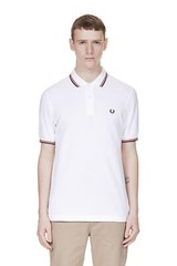 Fred Perry Men’s Cotton Polo Short Sleeve M3600 Slim Fit Pique Twin tipped M-2XL