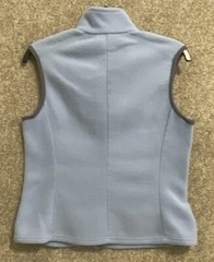 Vintage Patagonia Womens Blue Synchilla Fleece Full Zip Pockets Vest Size Medium