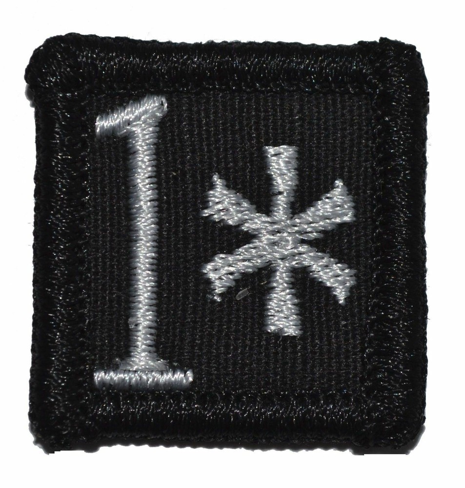1* One A*s to Risk – 1″x1″ w/ Hook Fastener Military Police Patch