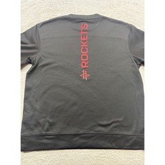 NBA Houston Rockets Mens Large Black Crewneck Performance Sweatshirt Fleece NWT