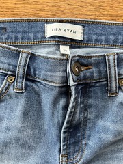 Lila Ryan Rolled Cuff Stretch Jeans Womens Sz 29 Straight Leg