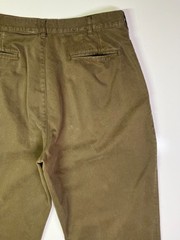 Vintage 90s Chaps Ralph Lauren meas. 35×29.5″ Olive Brown Chino Pants Cuffed
