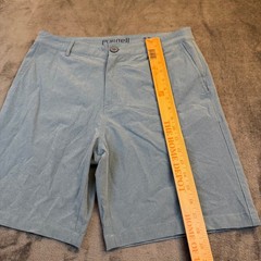 Purnell Santa Barbara Shorts Mens 30 Blue Stretch Lightweight Performance