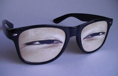 “Foo Yu” Unique Novelty Fun Glasses with Eyes from WeyesEyes.com.