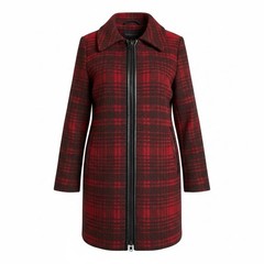 Pendleton Women’s Red And Black Wool Blend Walker Coat Size Small New