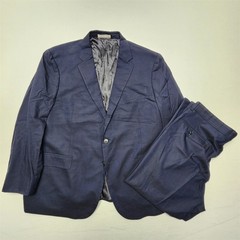USA MADE Joseph Abboud 48S 38×26 Blue Nailhead Marzotto Super 120s Wool Suit