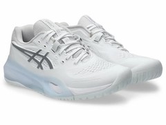 Asics Sz 10.5 Women’s Gel-Resolution X White Pure Silver Tennis Shoes