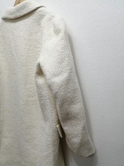 ZARA Straight Wool Blend Coat With Tags WHT S Used