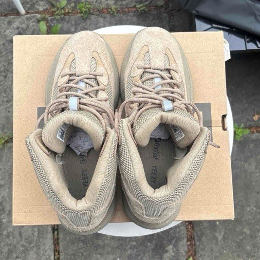adidas Yeezy Men’s Beige Suede Desert Boot High Top Ankle Lace Up US 13.5