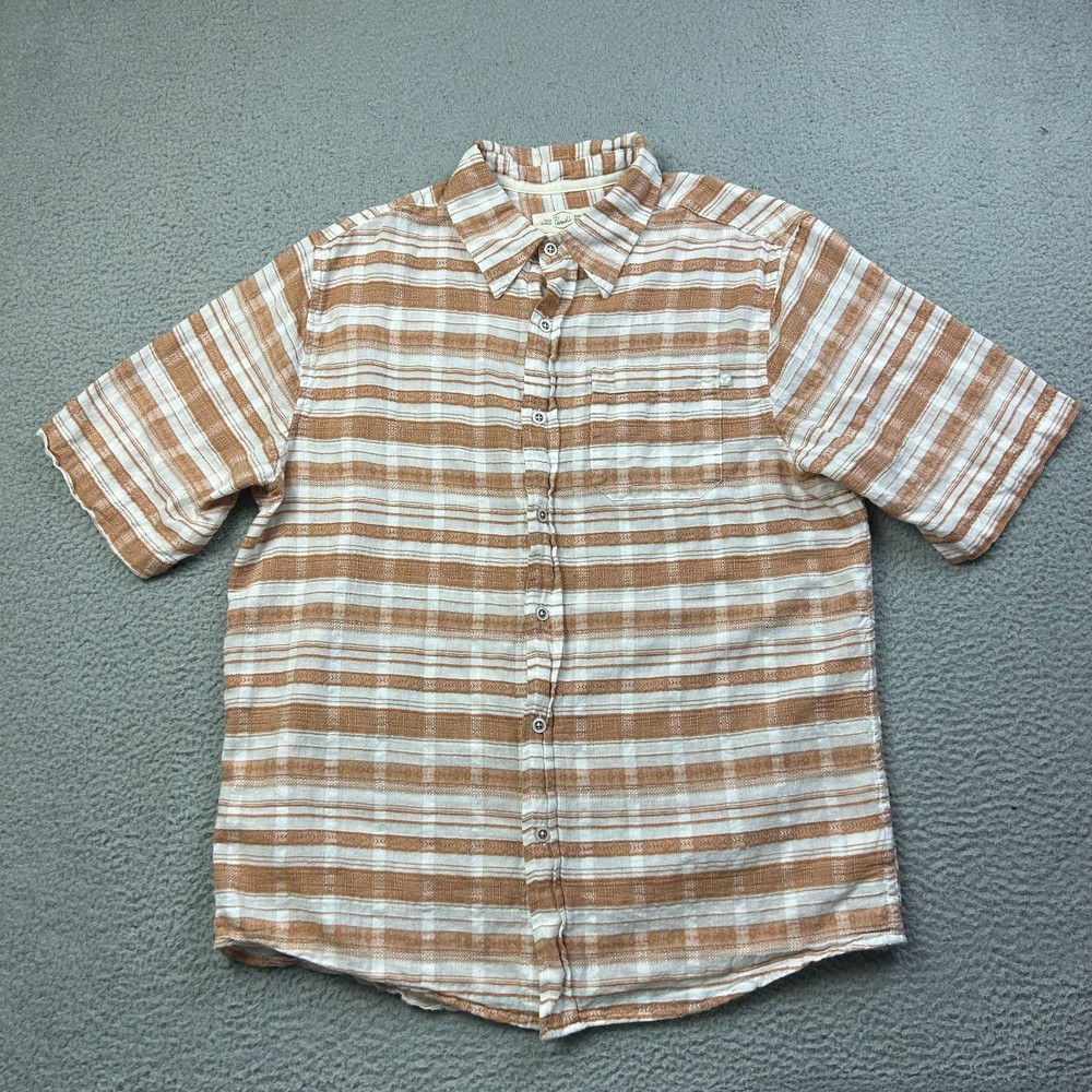 Purnell Santa Barbara Work Wear Shirt Mens XL Madras Plaid Button Up Cotton