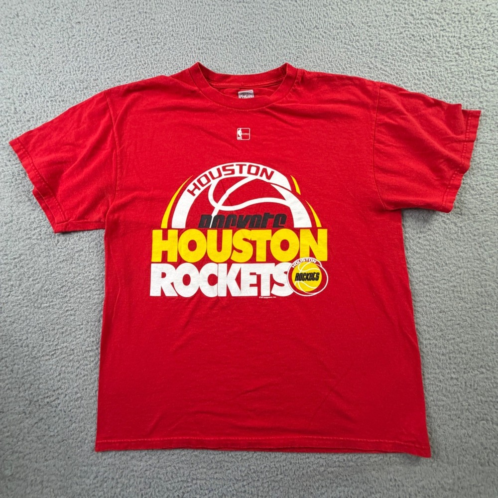 Houston Rockets Majestic NBA Hardwood Classics VF Imagewear Graphic Shirt Mens L