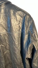 Claiborne Lambskin Leather Jacket Black Men’s L Full Zip Soft Genuine Premium