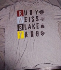 RWBY Ruby Weiss Blake Yang T-shirt Unisex XL