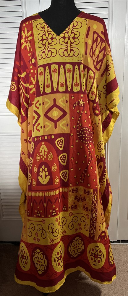 Gypsie Blu Live Free dress one size flowing silky Easily Fit Up To 1x B 34” L 54