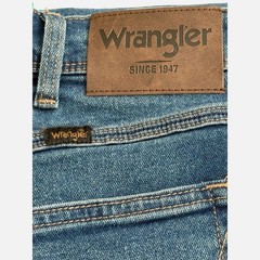 Wrangler Men’s Jeans Cotton Blue Regular Fit Straight Size W38 L32 New