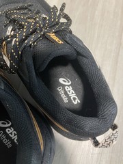 ASICS Gel Venture 9 Waterproof Ortholite Black Orange Women’s size 8