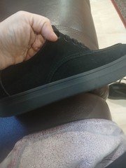 Zara men’s suede black shoes, size 43, worn only twice
