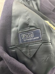 POLO by RALPH LAUREN BLUE 100% CAMEL HAIR SPORT COAT BLAZER JACKET Navy Blue
