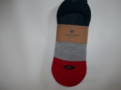 SPERRY TOP SIDER Mid Vamp No Show 3 Pair Shoe LINER SOCKS Mens Size 6 -12 NEW
