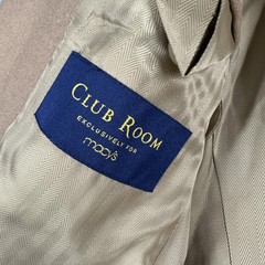 Club Room Blazer Mens 38S Brown Wool Silk Cashmere Sport Coat Jacket Italy