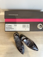 *RARE* Vince Camuto “MAUVE” Multi Tricolor Snakeskin Booties Size 8.5M NWB