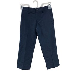 New Cat & Jack Boys Size 6 Navy Blue PolyRayon Long Adjustable Waist Dress Pants