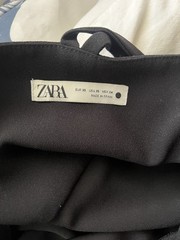 Black Maxi Zara Dress W/ Open Side Slit & Adjustable Side Slip Straps (size xs)