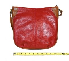 Vintage 1980s Smith Forester Red Leather Crossbody Shoulder Bag – Made in Korea