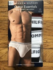 Tommy Hilfiger 4-Pack Men’s 100% Cotton Classic Briefs Multi # Large
