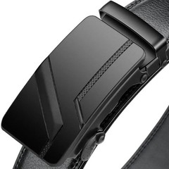 Men’s Luxury PU Leather Belt Metal Buckle Fashion Belt for Jeans Cargo Pants
