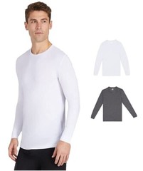 32 Degrees Heat Men’s 2-Pack Baselayer Thermal Long Sleeve Crew Neck Top-Variety