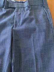 Murano (Dillard’s) Men’s Slim fit Blue/Gray 36 suit with Pants 30×30 (2 piece)