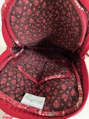 Vera Bradley Mesa Red Paisley Backpack 12” Retired