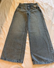 Wild Fable Women’s Mid-Rise Ultra Wide-Leg Jeans 00 Medium Wash Blue Rigid