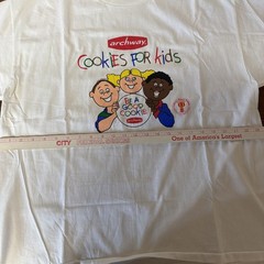 Vintage 90s Archway Cookies for Kids T Shirt Hanes Cartoon Art Single Stitch XL